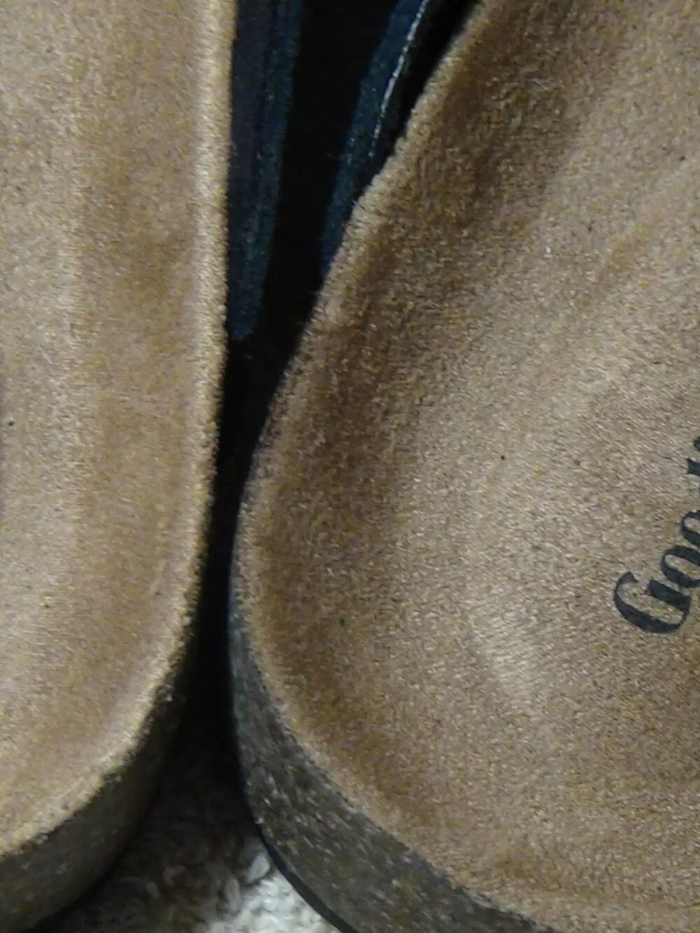 Mens Suede Leather Oswald Clogs Goodfellow & Co Size 11 Color Black